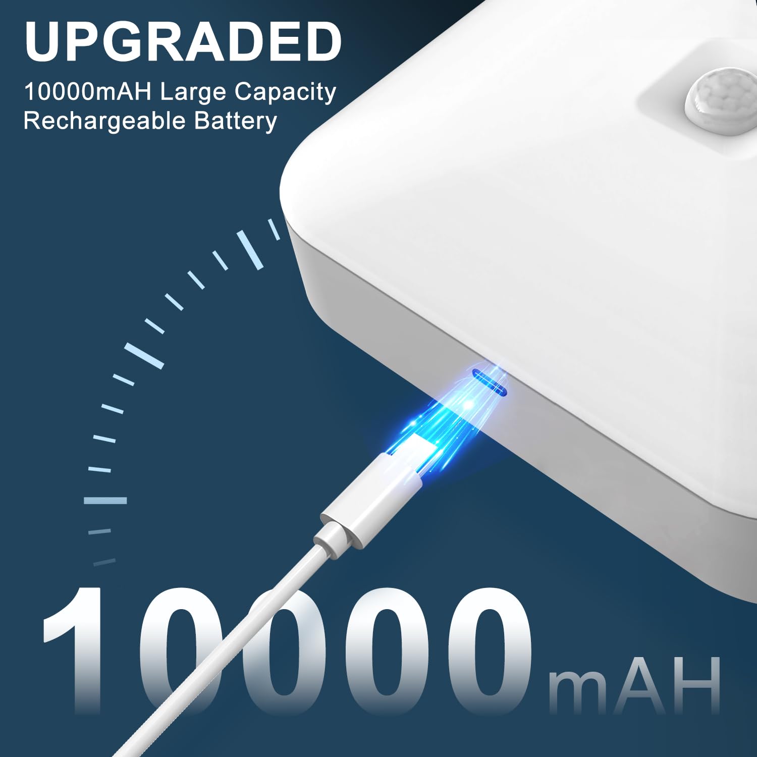 WhitePoplar wireless battery-powered light ships with quick bracket installation for easy setup.