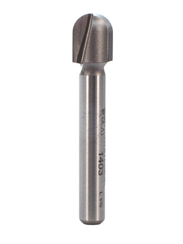 Whiteside 1403 round nose bit delivers smooth curves for precise engraving and signmaking.