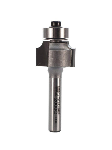 Whiteside 2000C roundover bit with 1/8 inch radius for smooth edge finishing on wood