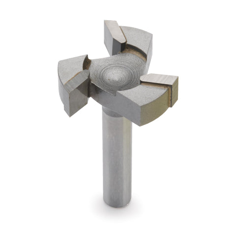 Whiteside 6210 spoilboard surfacing router bit shows a 1-inch diameter for efficient, clean passes