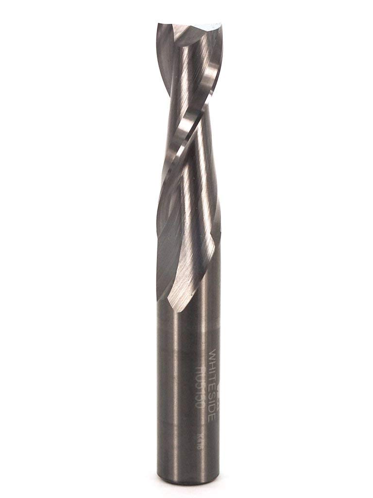 Whiteside RU5150 up-cut spiral bit for clean edges and fast chip removal in wood