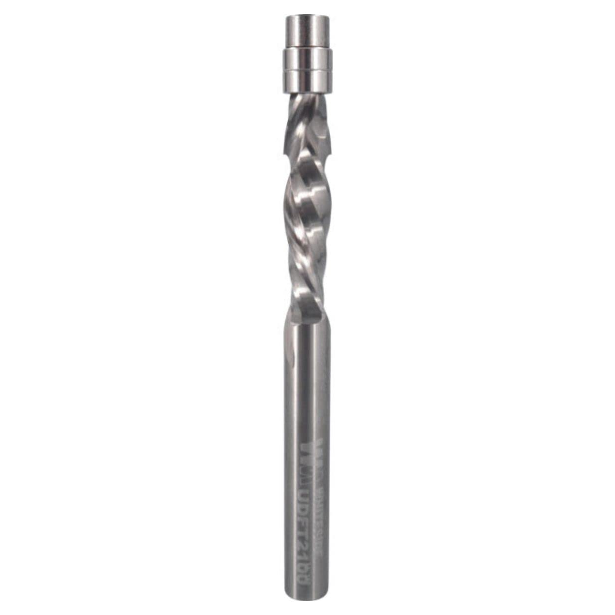 Whiteside UDFT2100 flush trim spiral router bit with double bearings for precision edge finishing