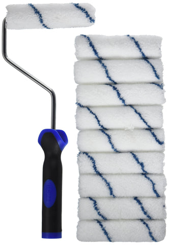 WHIZZ 25009 mini roller with 4xtrasorb microfiber for smooth, even coverage.