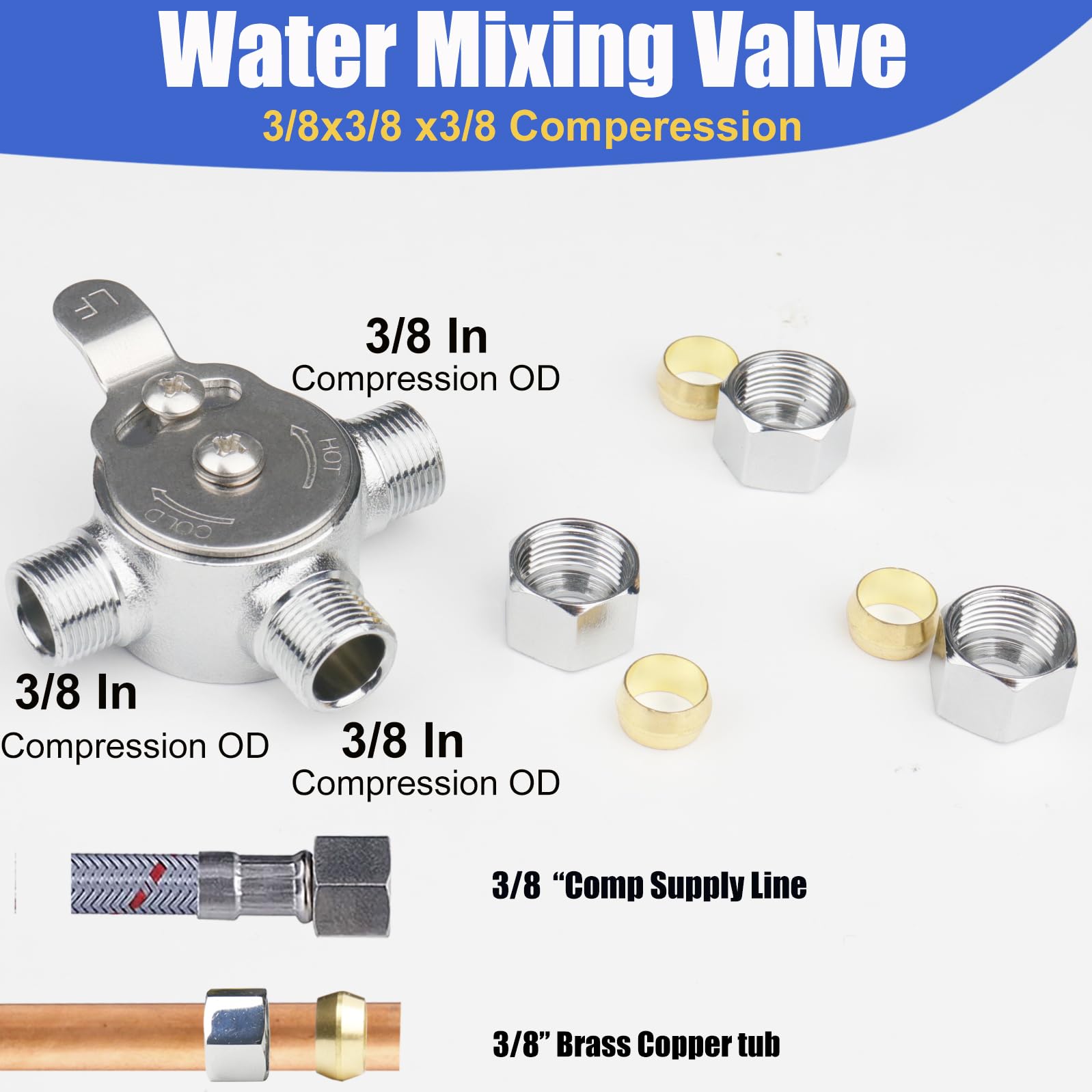 WHK lead-free brass body highlighted for durability and long-term use