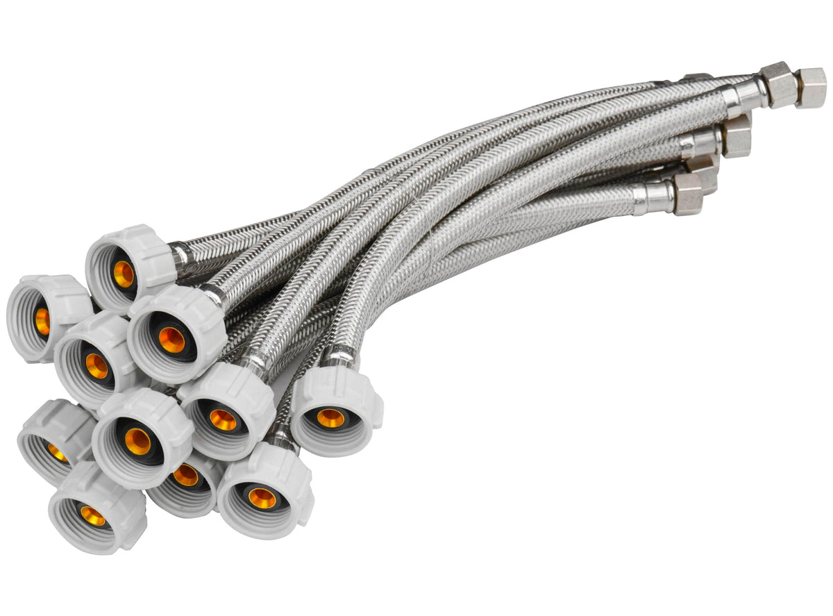 WHK toilet hose 12in stainless braided for durable connections