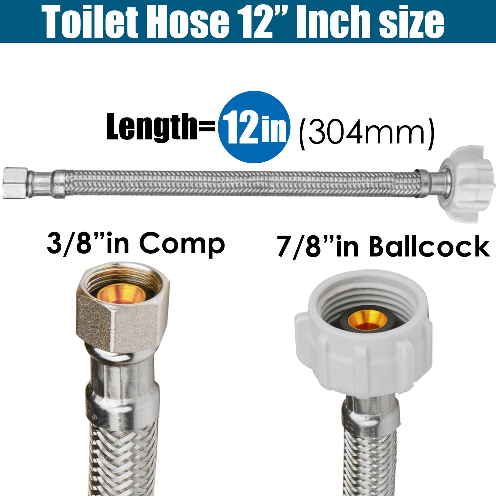 WHK brass nuts enable tool-free 3/8 x 7/8 inch connections