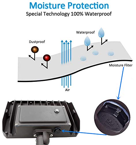 WHLED 120-degree beam offers wide coverage for landscapes and driveways.