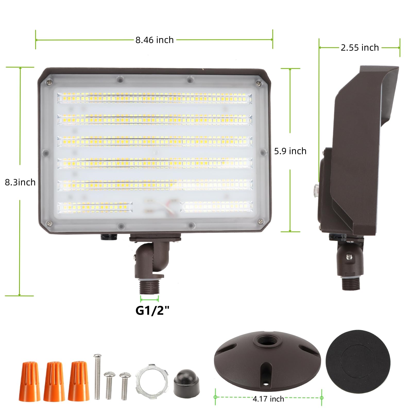 WHLED 100-277V input supports diverse wiring setups.