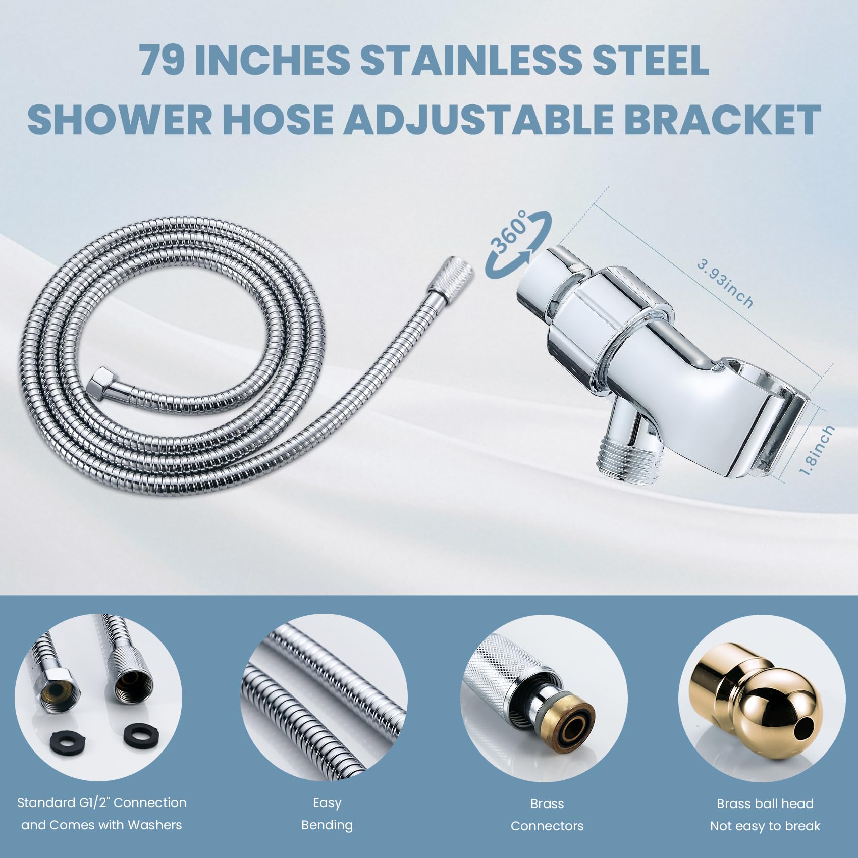 WHZffect detachable high pressure spray head supports thorough cleaning