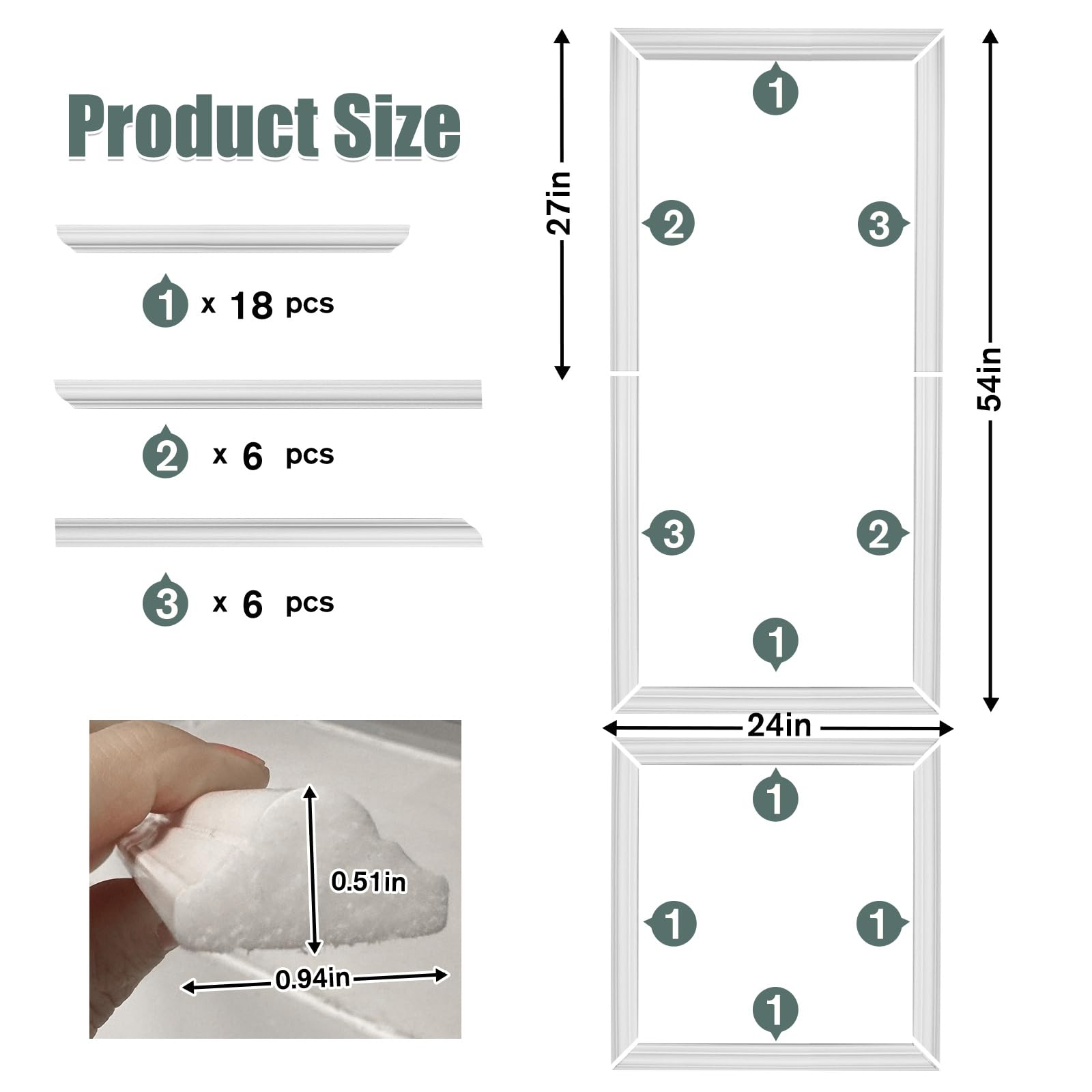 Wibeelee pre-cut wall molding panels simplify installation and reduce setup time
