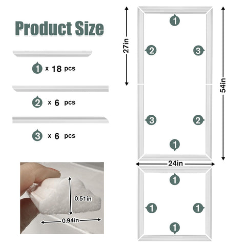 Wibeelee pre-cut wall molding panels simplify installation and reduce setup time