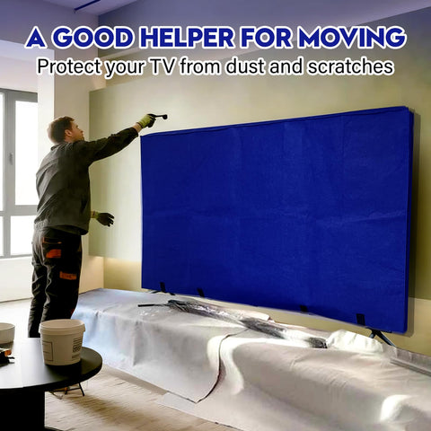 Wibeelee blue protector shields TV from dust and moisture during transport
