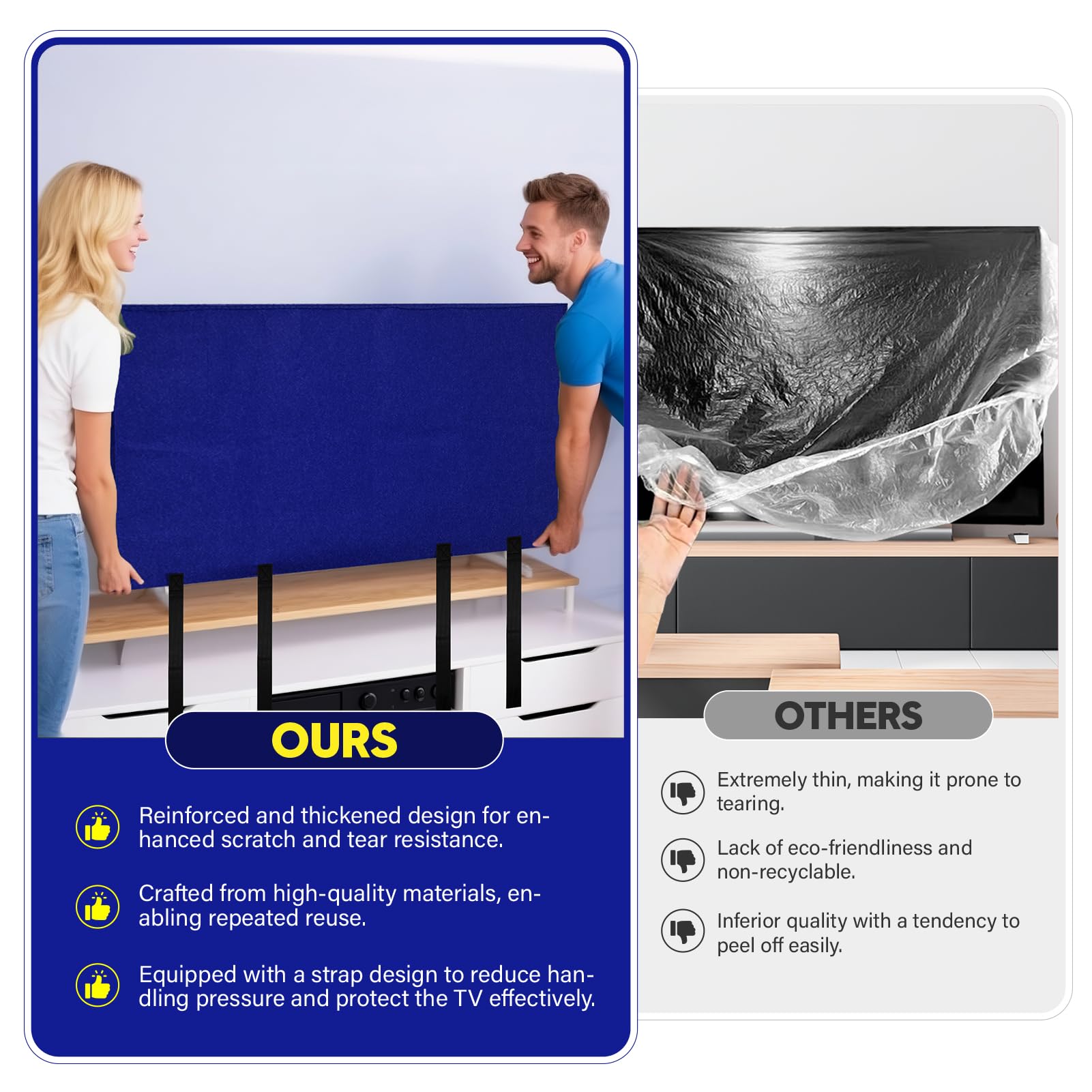 Wibeelee blue protector suitable for mirrors and artwork during moves