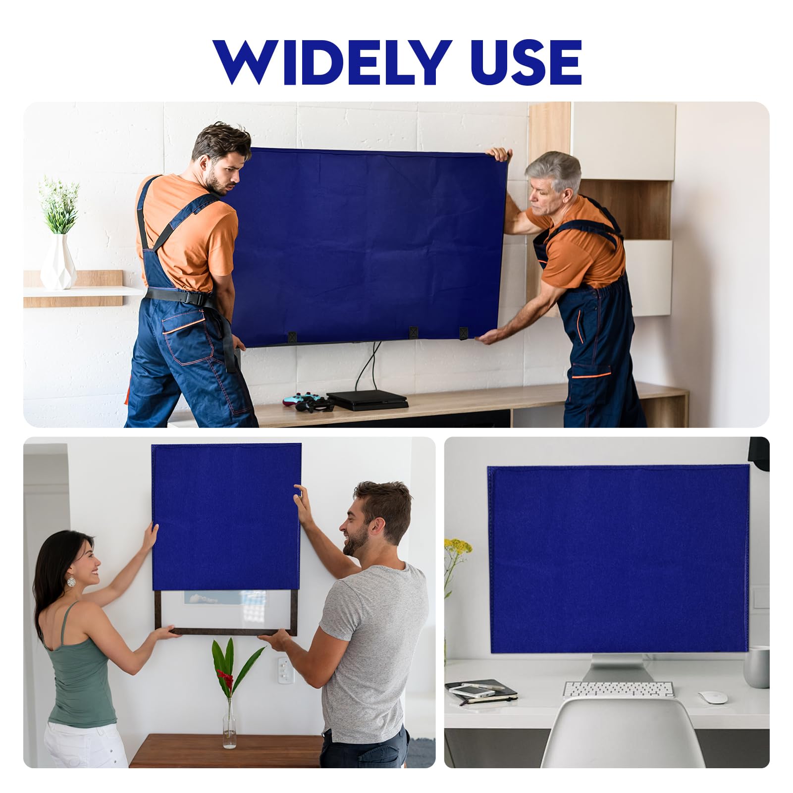 Wibeelee versatile blue TV cover offering scratch protection on the go