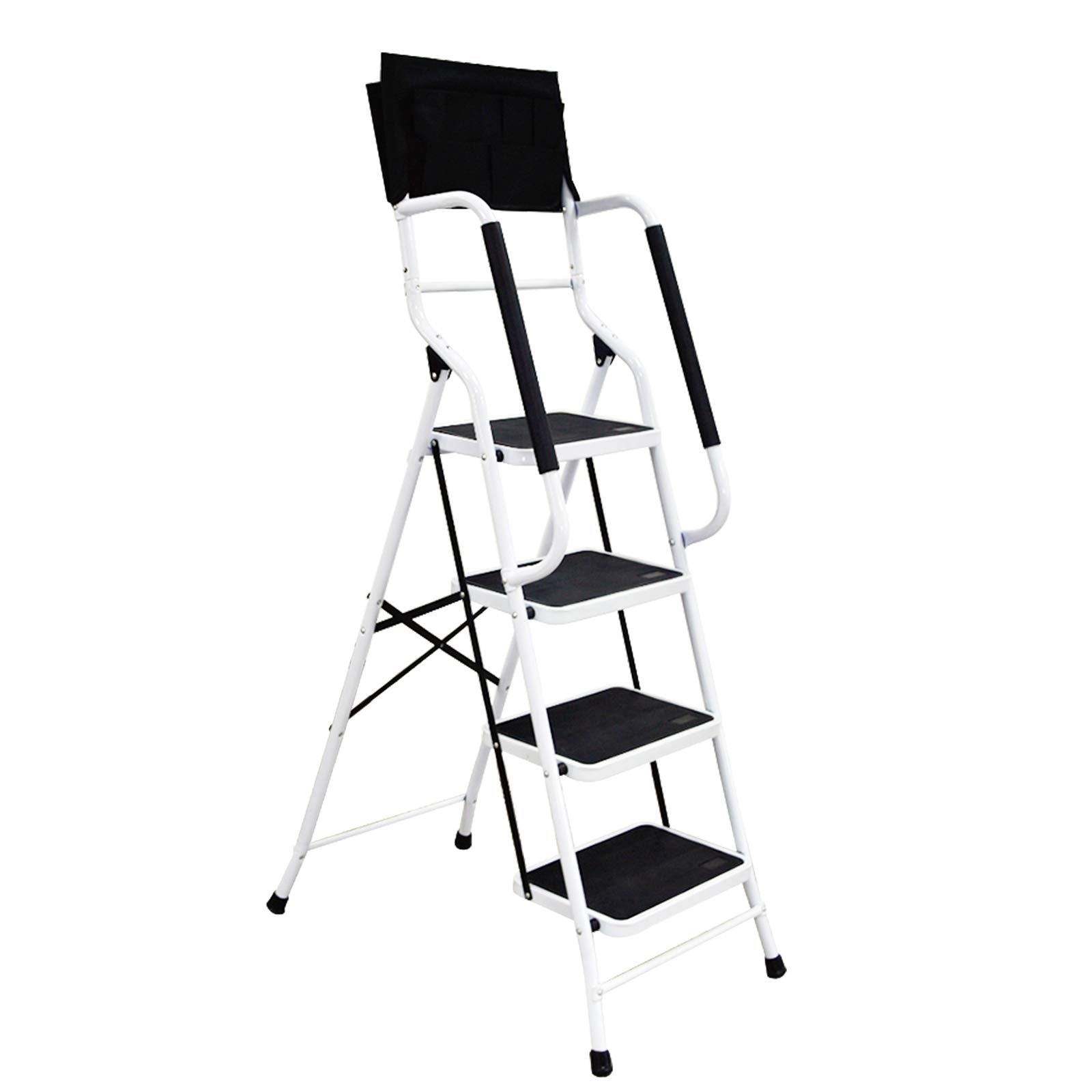 WiberWi 4Step ladder top-step height for reaching high cabinets and lights