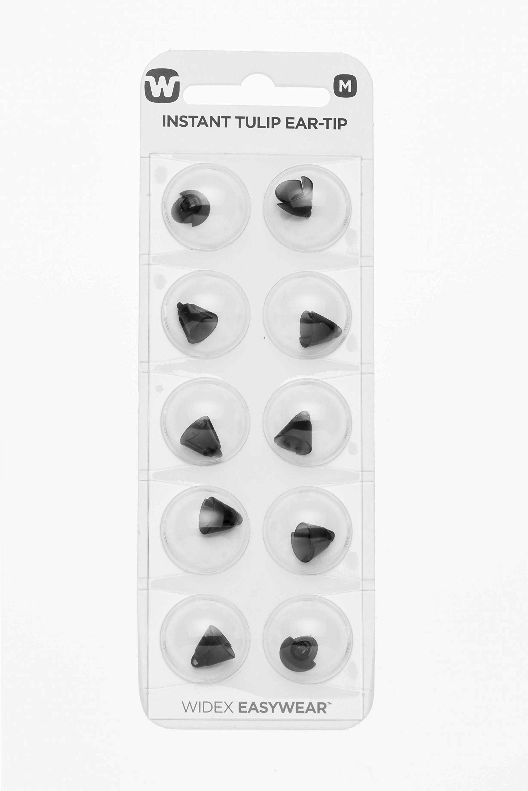 Widex Easywear Tulip Ear Tip M pack front view for quick replacement.