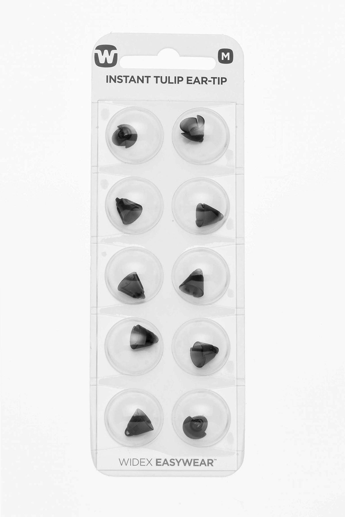 Widex Easywear Tulip Ear Tip M pack front view for quick replacement.