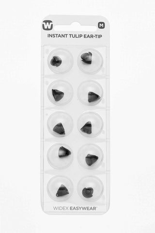 Widex Easywear Tulip Ear Tip M pack front view for quick replacement.