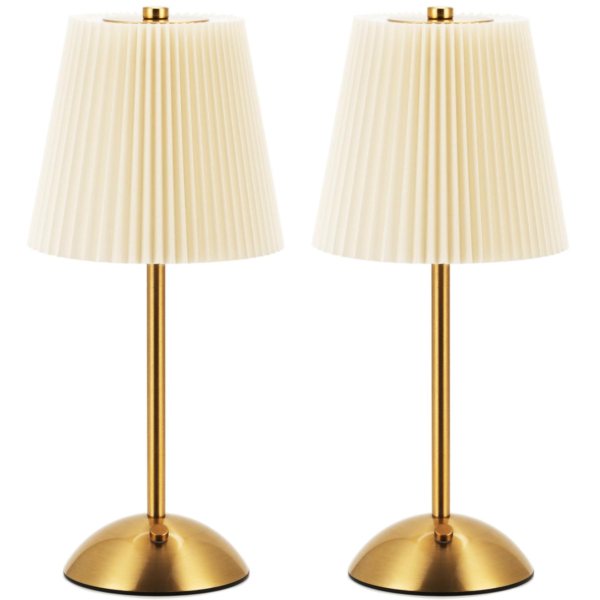 Widfous cordless table lamp with beige shade for soothing bedside ambiance.