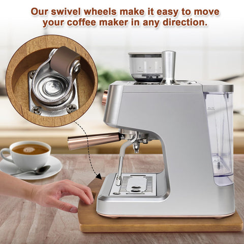WifePro sliding tray features a carved handle for secure, comfortable grip