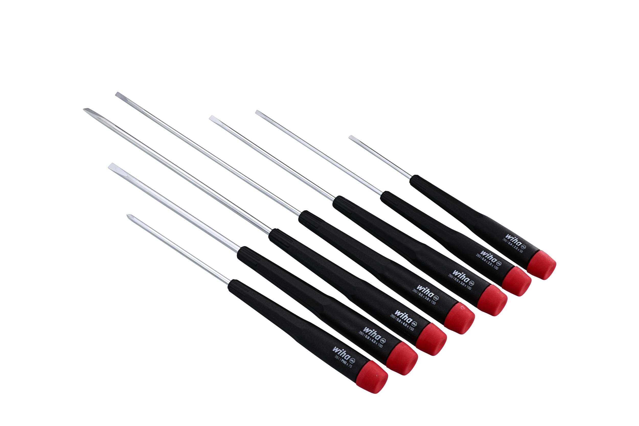 Wiha 26092 slotted blade 100mm reach for long tasks.