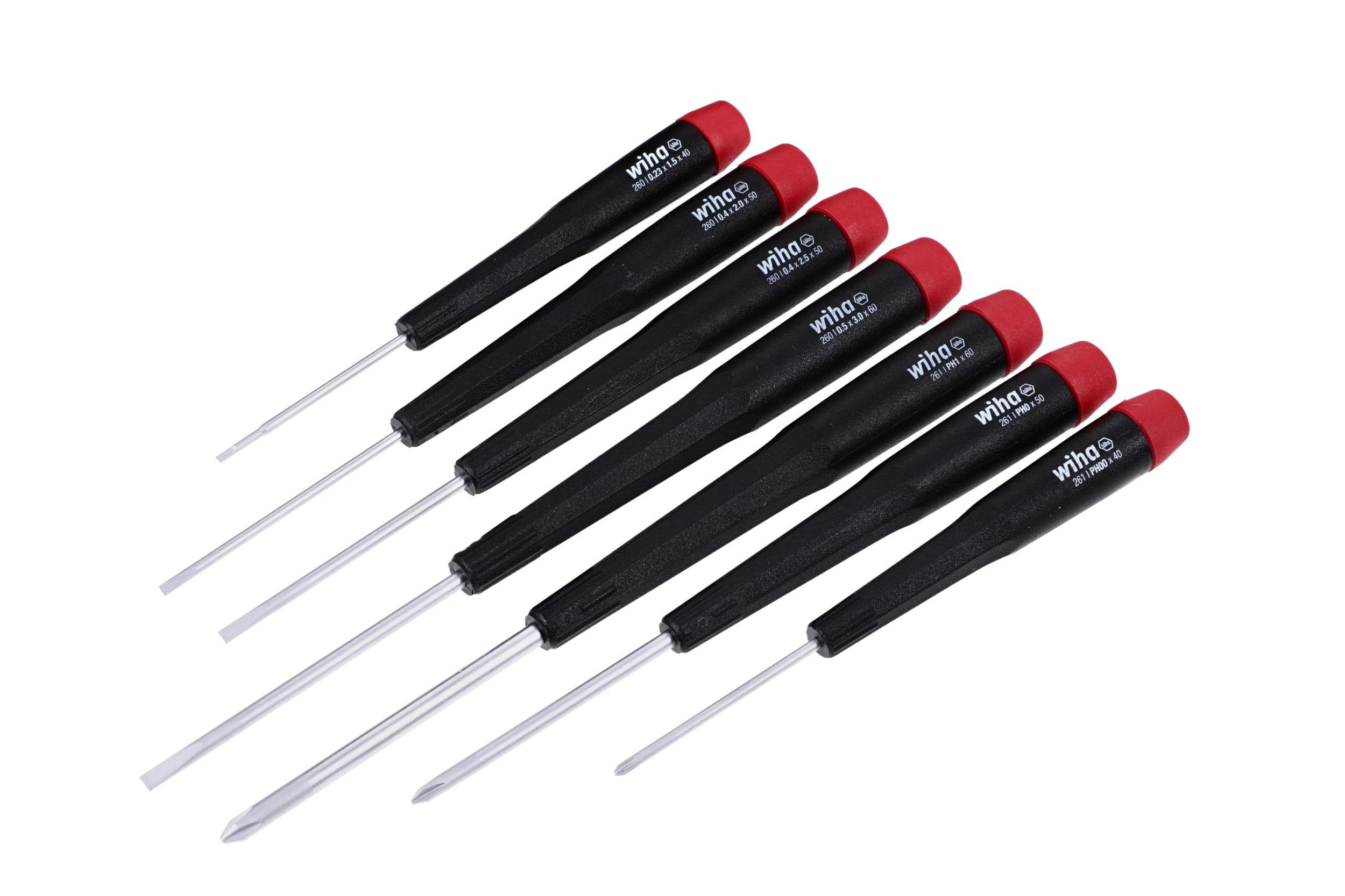 Wiha 26197 precision screwdriver set in a compact case for electronics work