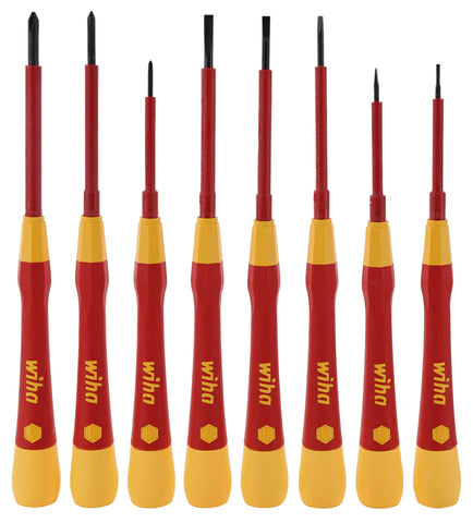 Wiha 32088 insulated PicoFinish Phillips 00/01 driver set for versatile electronics repairs.