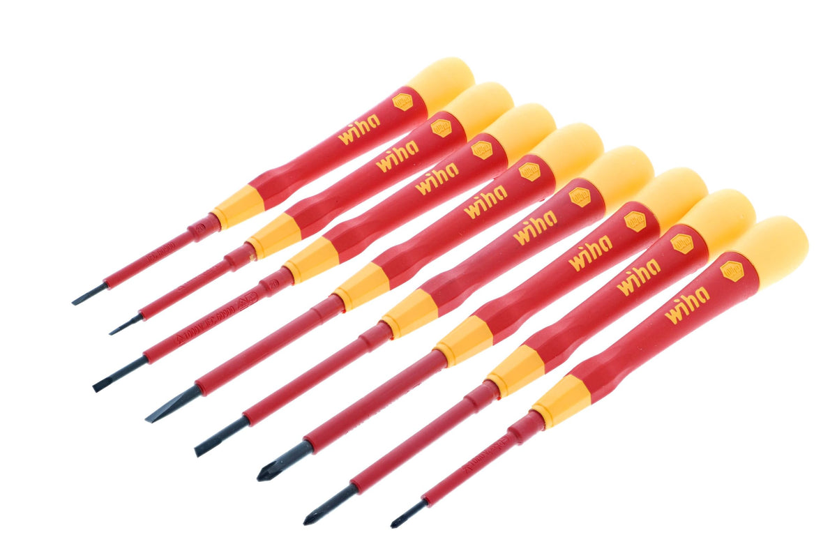 Wiha 32088 insulated PicoFinish slotted 1.5mm driver for electronics precision.