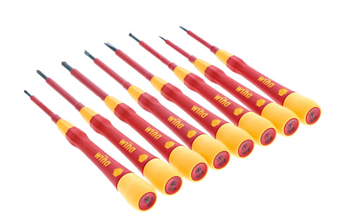 Wiha 32088 insulated PicoFinish slotted 2.0mm driver with controlled torque in tight spaces.