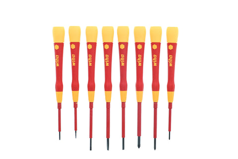 Wiha 32088 insulated PicoFinish slotted 2.5mm driver for reliable fastening.