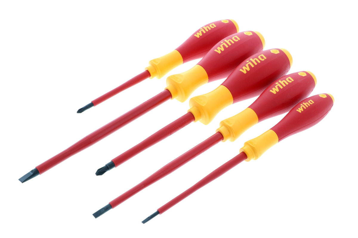 Wiha 32091 SoftFinish grip insulated screwdriver for comfortable precise turning.