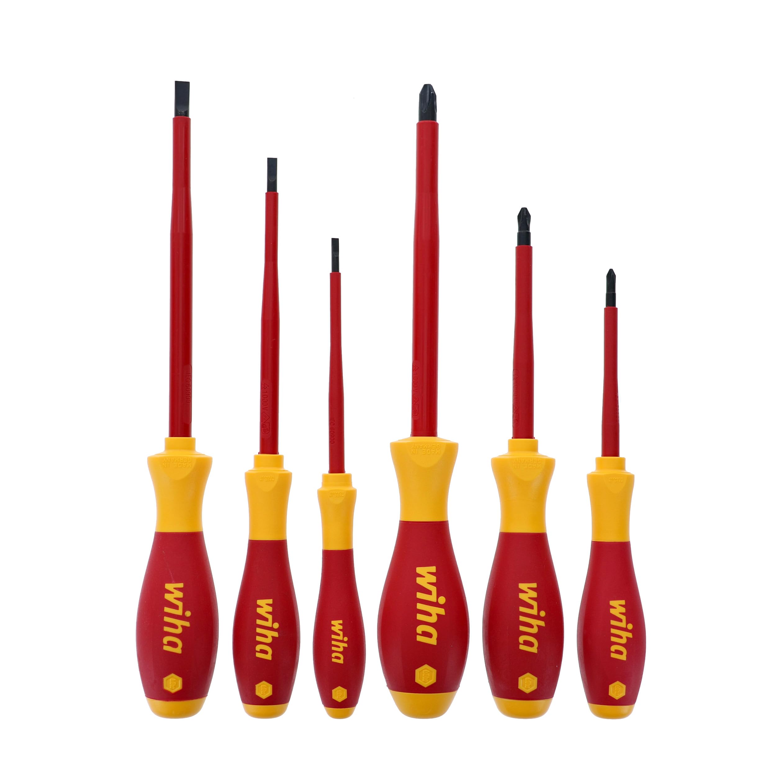Wiha 32092 insulated slotted screwdriver with 3.5mm blade for safe electrical assembly