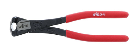 Wiha 32659 high leverage end cutting nippers, front view, showcasing robust cutting action