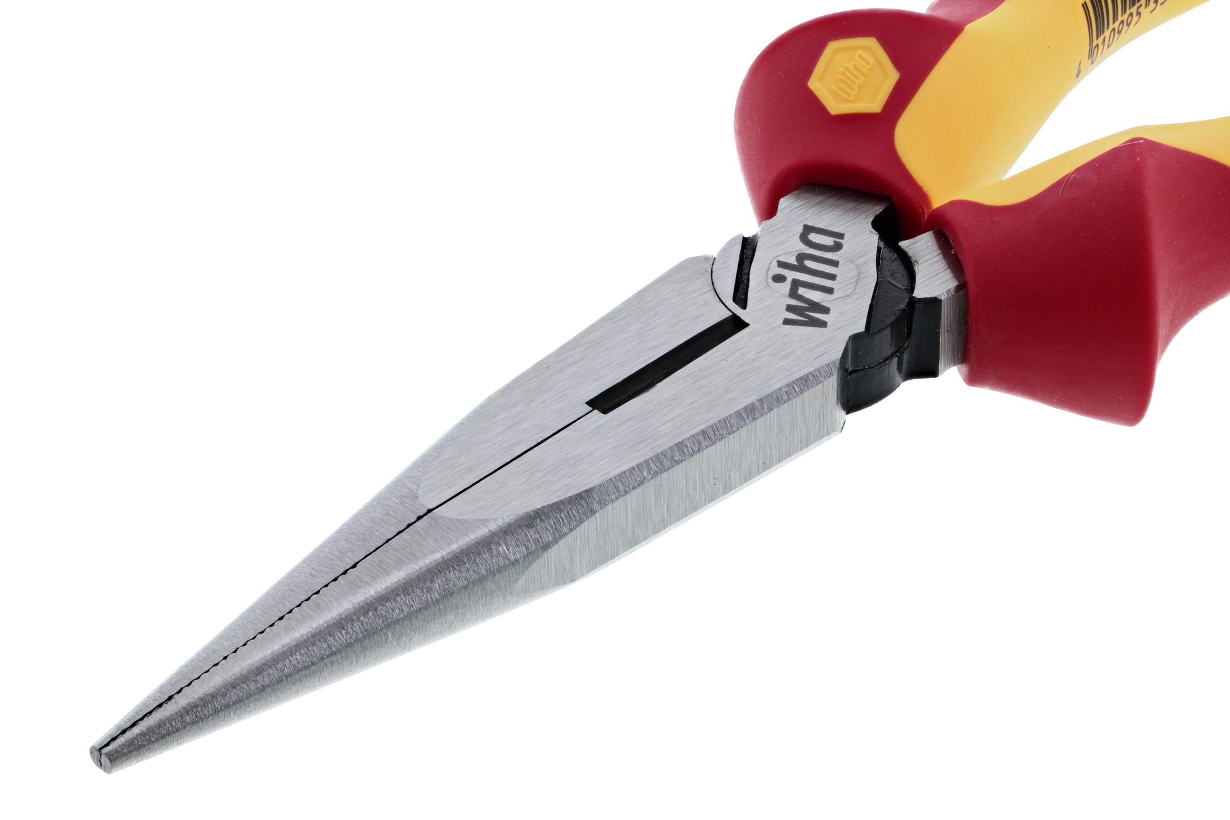 Wiha 32923 half-round jaws provide controlled bending and gripping.