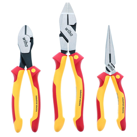 Wiha 32968 long nose pliers 8in with cushioned grip for precise handling