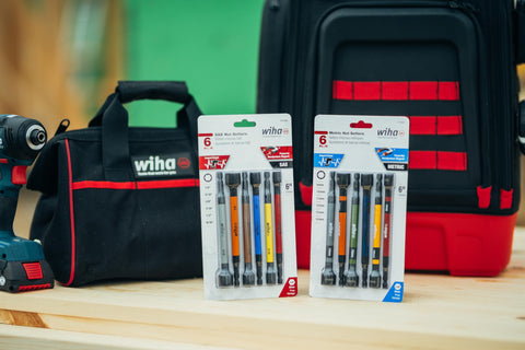 Wiha 70487 color-coded nut setters for fast size selection on the job.