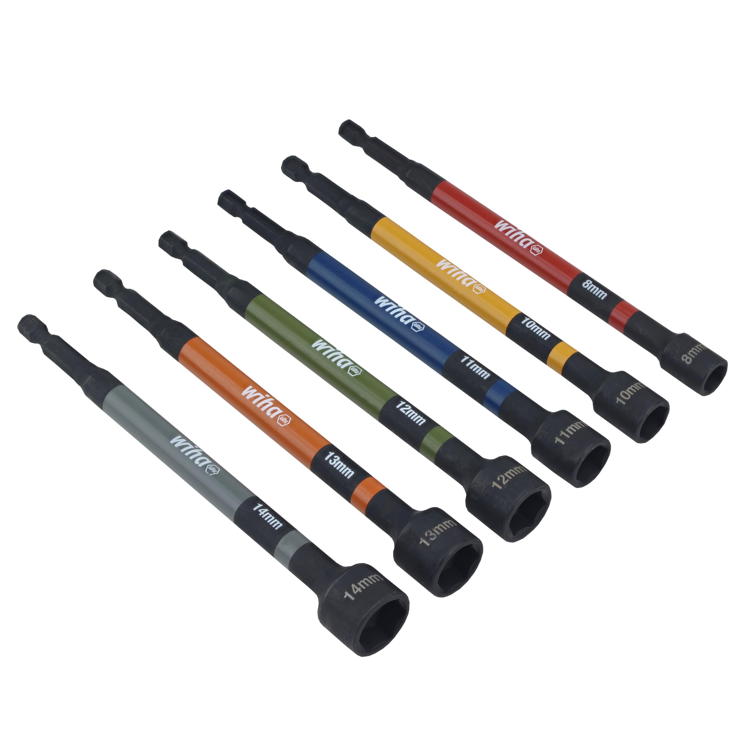 Wiha 70487 magnetic nut setter 13 mm magnetized tip reduces cam-out during use.