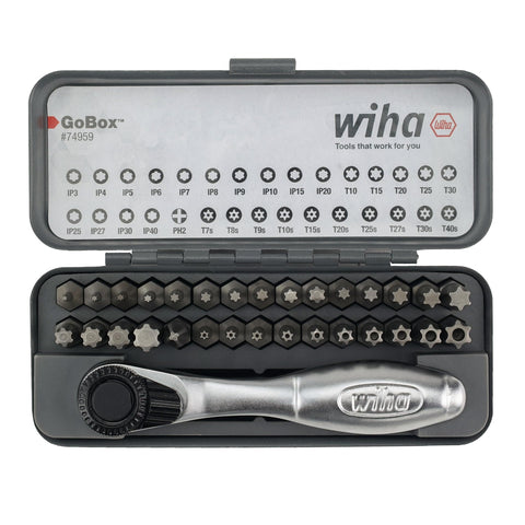 Wiha 74959 master Torx Go Box top view showing organized layout and accessibility