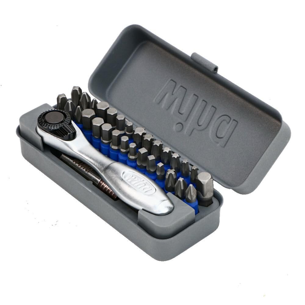 Wiha 76889 32-piece bit set layout for versatile fasteners