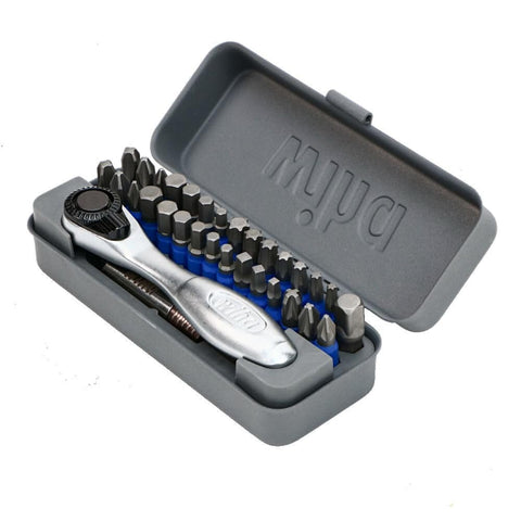 Wiha 76889 32-piece bit set layout for versatile fasteners