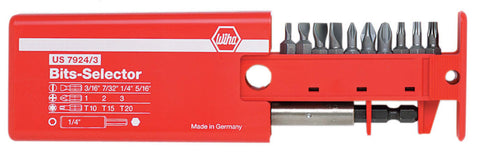 Wiha 79243 compact storage box keeps bits organized and portable.