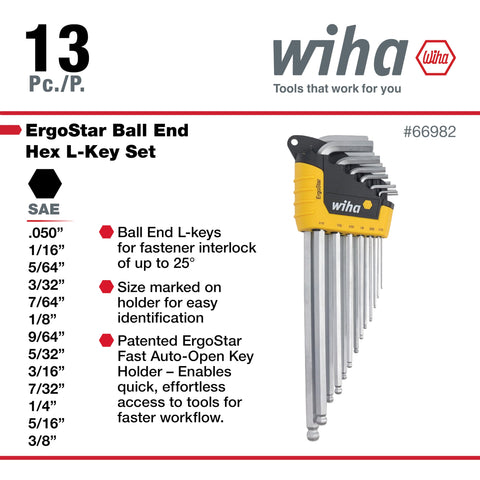 Wiha chrome-vanadium-molybdenum steel close-up shows durable, long-lasting construction.