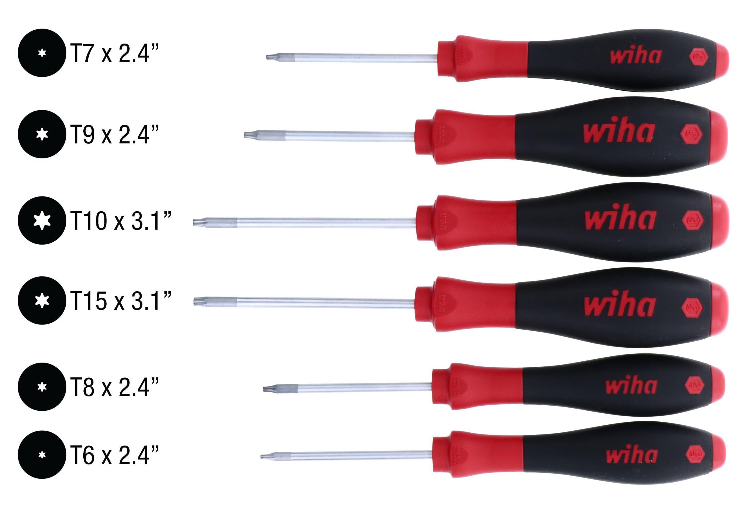 Wiha direct molded blade-to-handle bond for solid control.