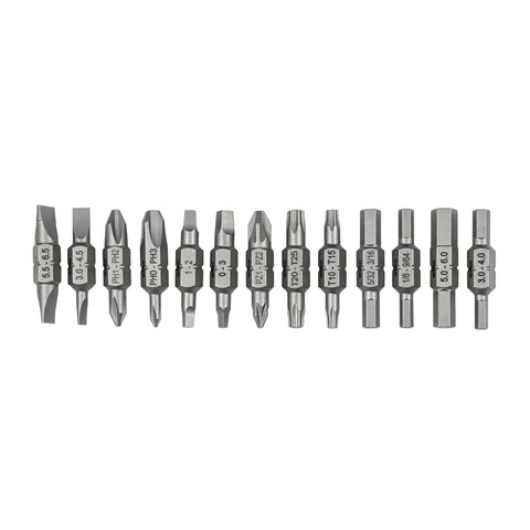 Wiha 77780 double end insert bit reload set with versatile two-ended bits for quick changes