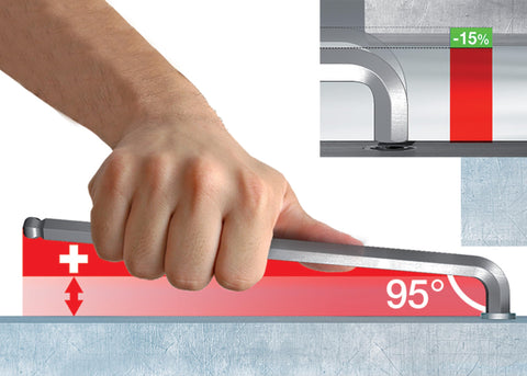 Precision-machined tips on Wiha ErgoStar keys ensure smooth fastening and reduced cam-out.