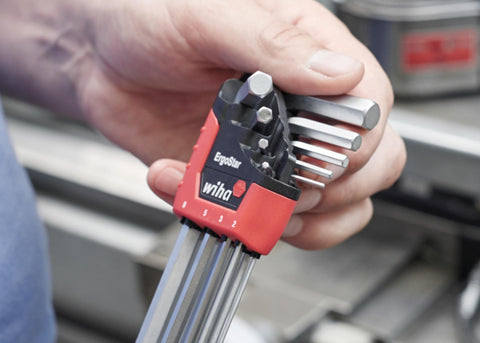 Stainless steel construction adds durability for daily shop tasks.