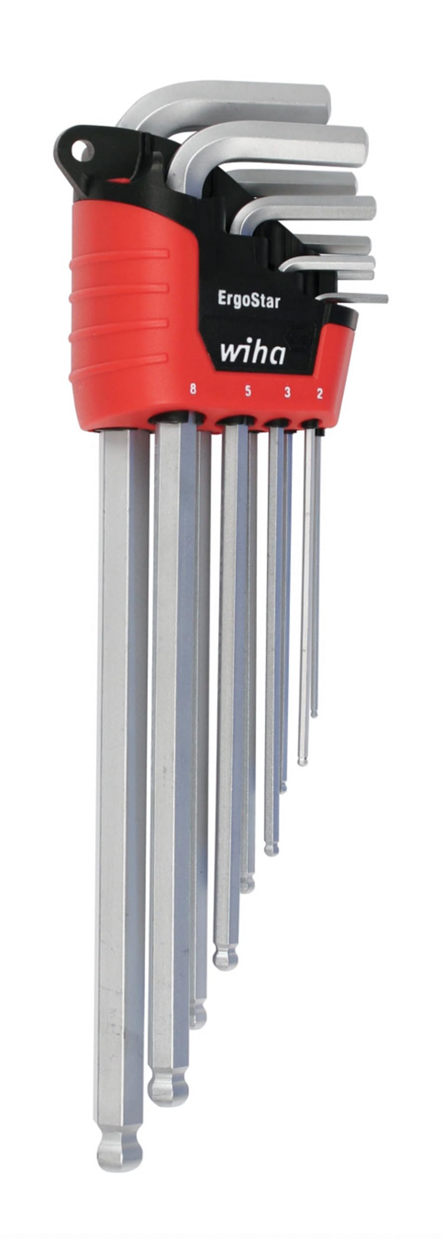 Wiha Ergostar ball-end hex L-key set, full overview for versatility.