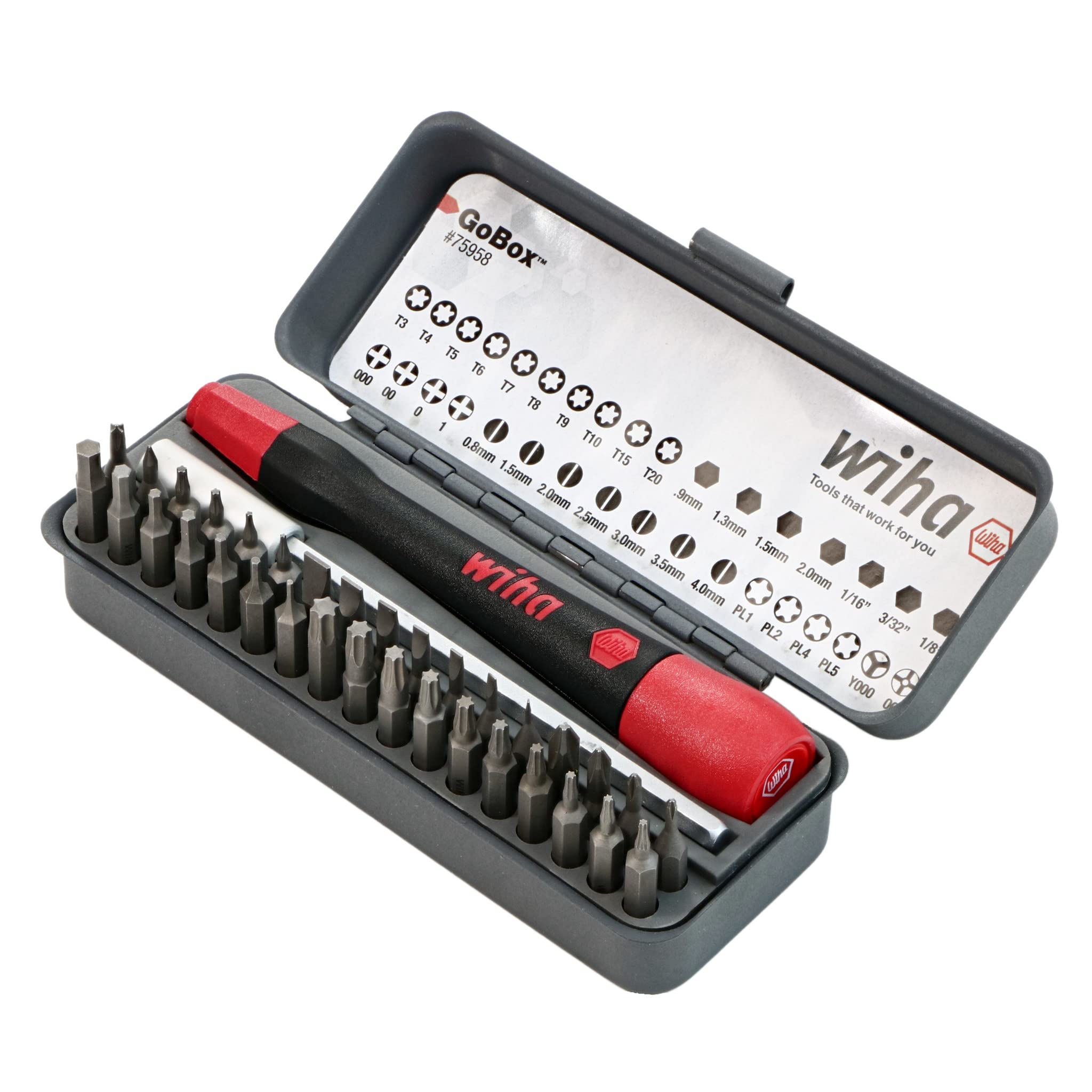 Wiha GoBox magnetic holder keeps micro bits secure during use