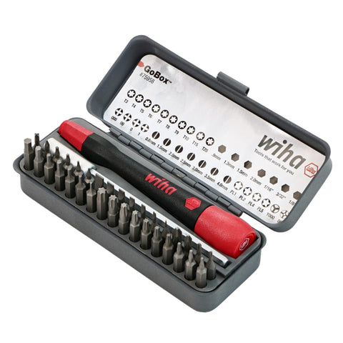 Wiha GoBox magnetic holder keeps micro bits secure during use