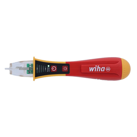 Wiha 25506 red side view showing ergonomic grip and safety features